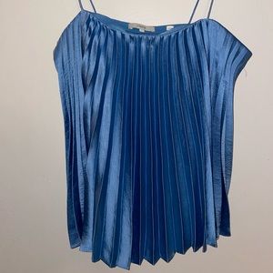Sky Blue pleated Vince top
